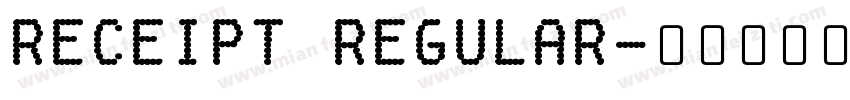 Receipt Regular字体转换